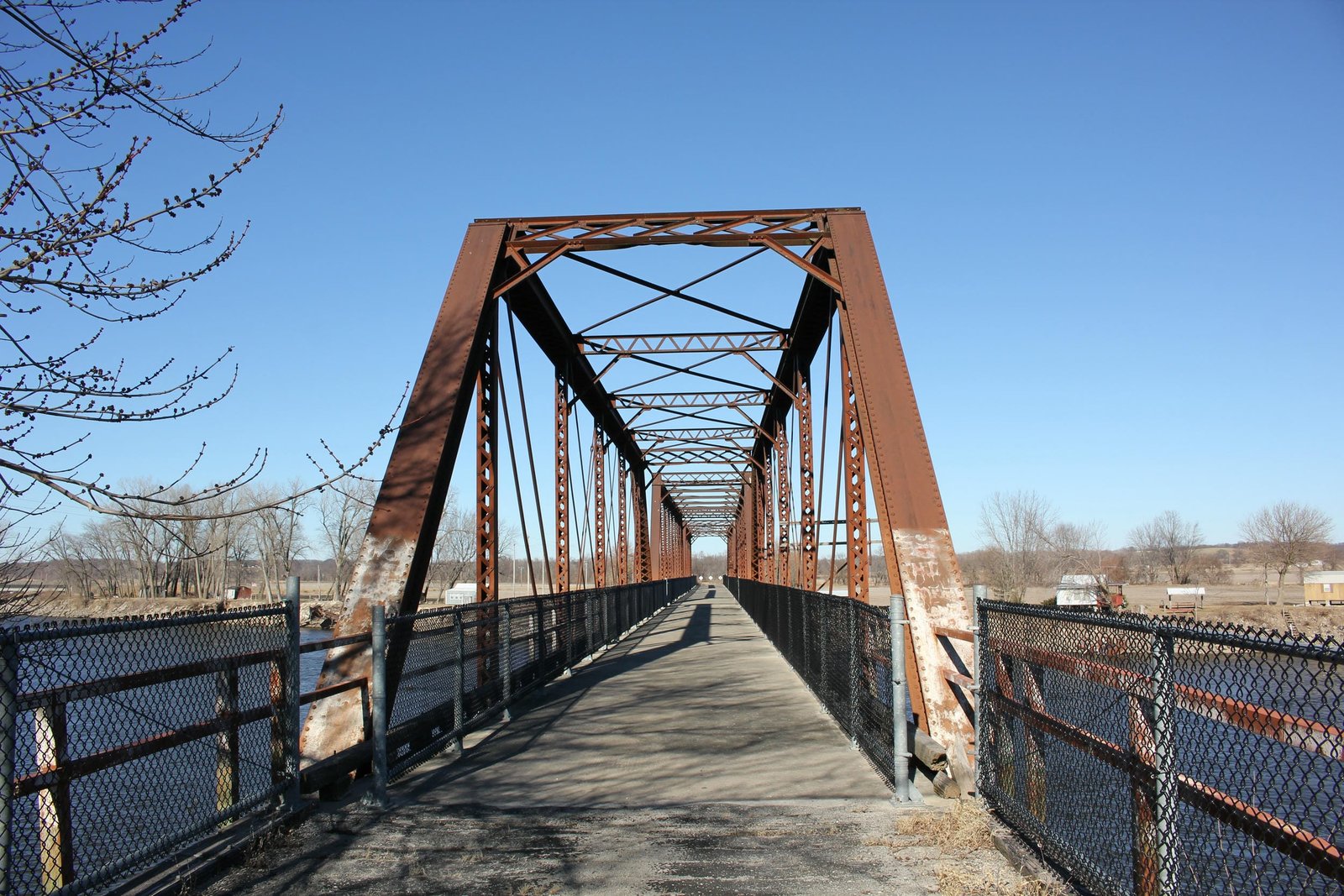 Looking north